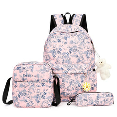 3pcs/set Kids School Bag Backpacks for Girls Student Mochila Sac