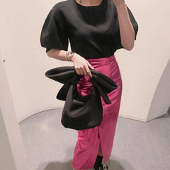 Women Bow Clutches Bag Evening Party Handbag Shoulder Bag