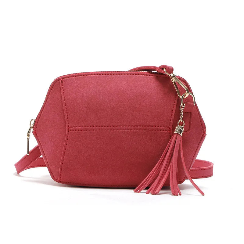 Shell Messenger Bag PU Leather Mini Female Shoulder Bag