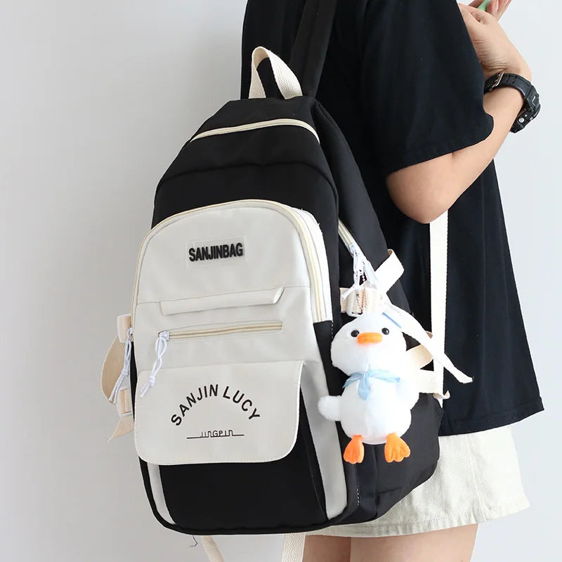 Girls School Backpack College Students Large Capacity Bag