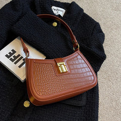 Crocodile Pattern Women's Messenger Shoulder Bag