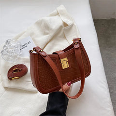 Crocodile Pattern Women's Messenger Shoulder Bag