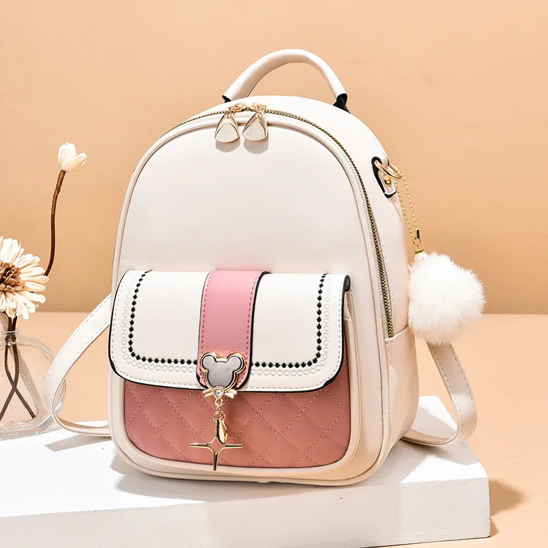 Casual Backpack for Women Matching Shoulder Bag