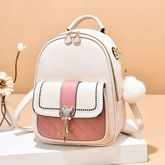 Women's Small Leather Shoulder Bag Soft Backpack