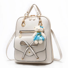 Girls Shoulder Bag Bow School Backpack for Women