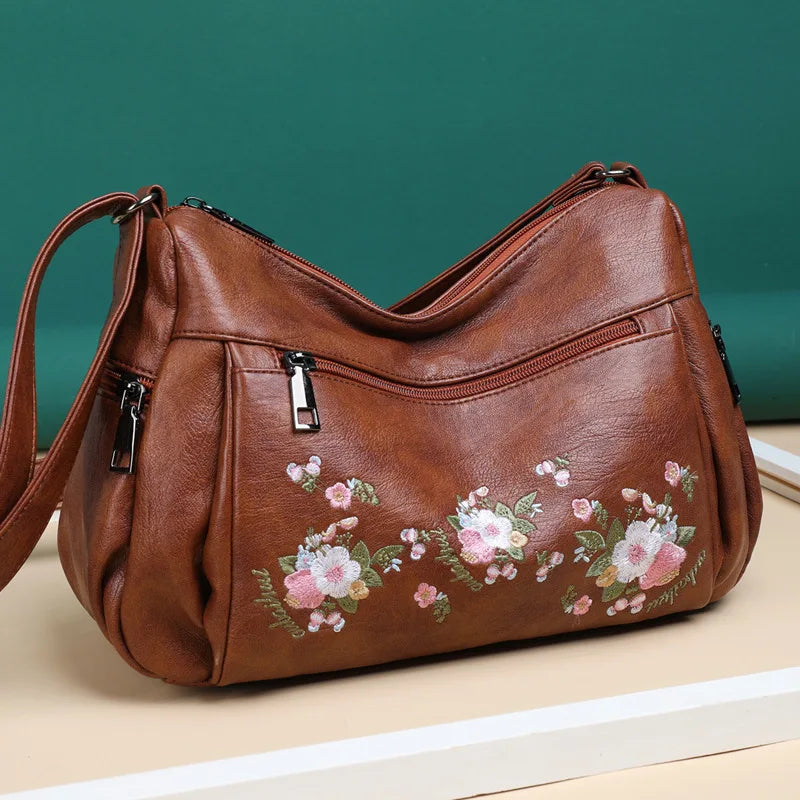 National Leisure Messenger Bag Soft PU Crossbody Bags