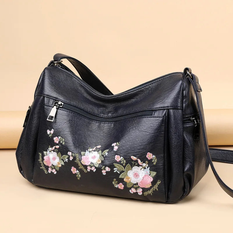National Leisure Messenger Bag Soft PU Crossbody Bags