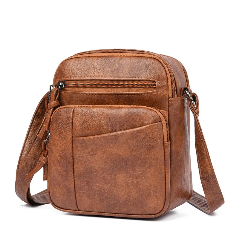 Women's Messenger Bag Soft Leather Casual Mother Bag