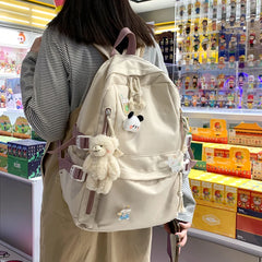 Girls Shoulder Bag College Backpack Large Capacity