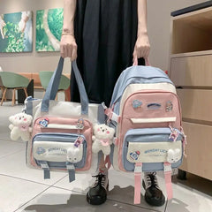 Girl's Schoolbag with Large Capacity for Primary Students