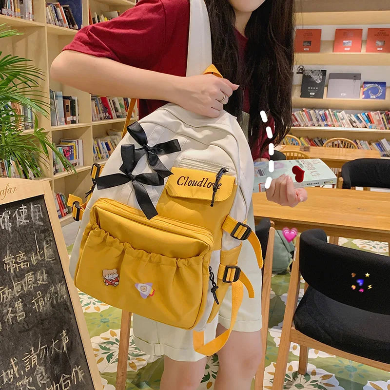Girls School Bag Travel Backpack Middle School Students Backpacks