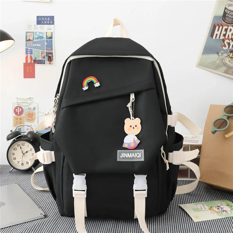 Teenager Girls Large Capacity School Backpacks for Boys Bookbag