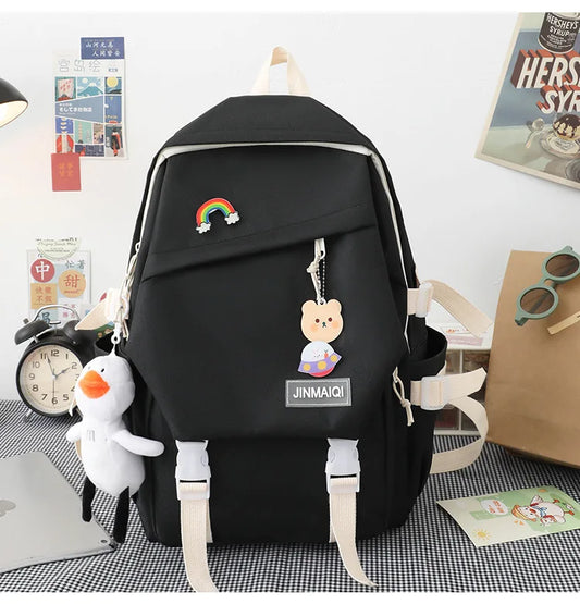 Teenager Girls Large Capacity School Backpacks for Boys Bookbag