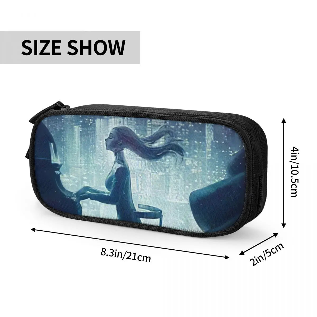 Dry Drowning Pen Box Student School Anime Zipper Pen Bag