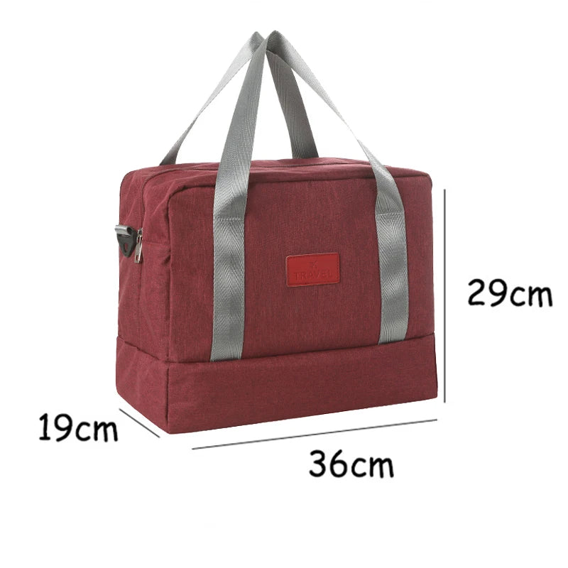 Multifunction Travel Bag with Shoe Storage Cosmetic Organizer