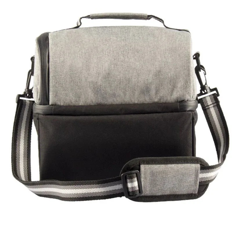 Insulated Dual Compartment Lunch Bag for Men/Women