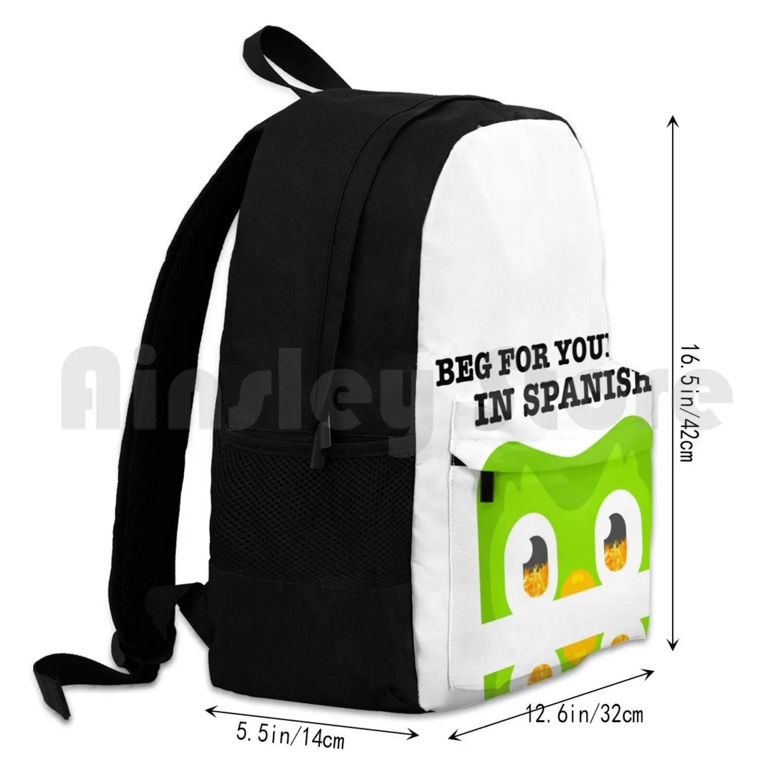 Duolingo Bird Funny Outdoor Hiking Backpack Riding Climbing Sports Bag