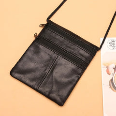 Crossbody Travel Document Bag with Hidden Security Pouch