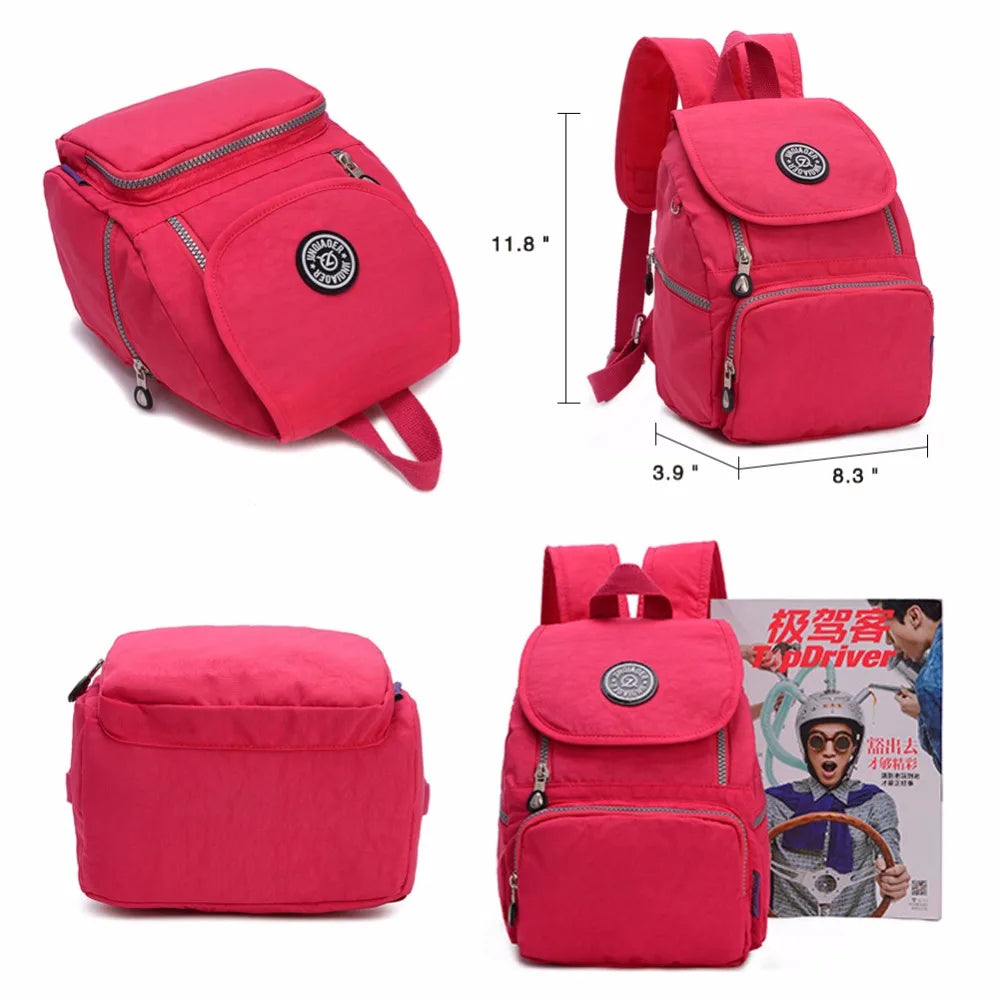 Waterproof Nylon Backpack for College Student School