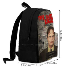 Dwight Schrute Travel Laptop School Backpack Bag