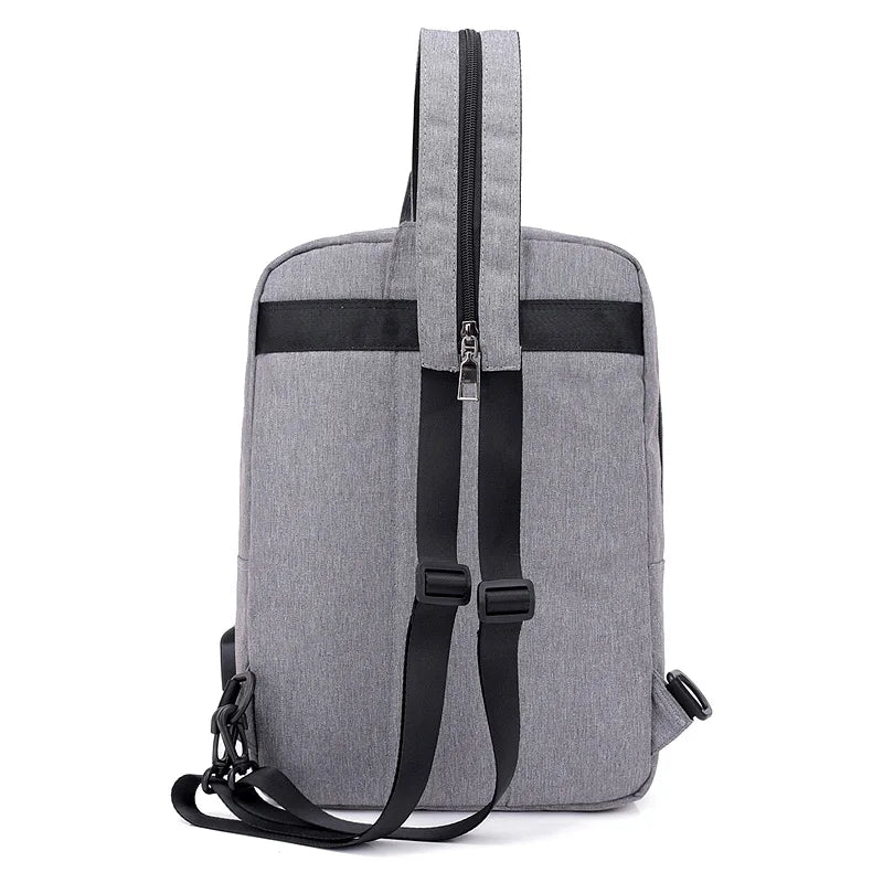 Dxyizucanvas Chest Bags Backpack Multi-pockets Men Bags Causal Shoulder Bags