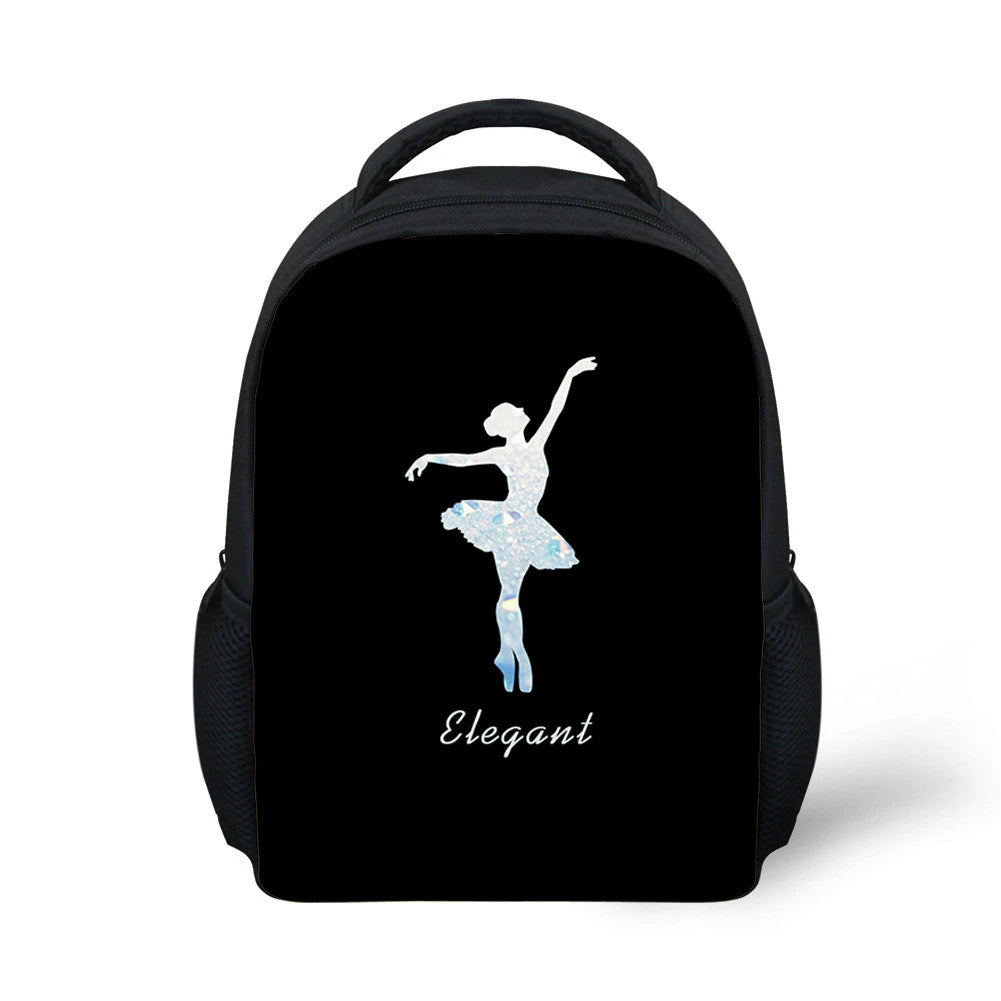 Angel Wing Print Small School Bags For Girls Boys Satchels Music Note