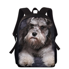 Backpack Dog Printing School Bags For Teenager Book Bag Women 15 Inch