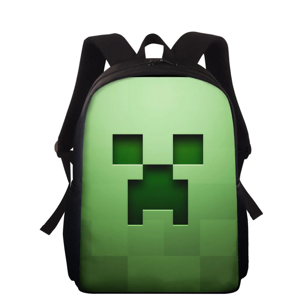 Teenager School Bags Cube Print Backpack Anime Book Bags Boys Girls Bagpack