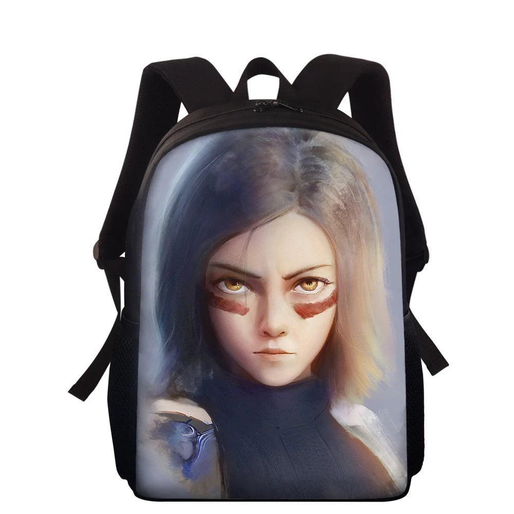 Battle Angel Print School Bag For Teenagers