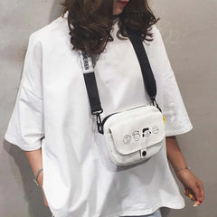 Cartoon Canvas Shoulder Bag for Women