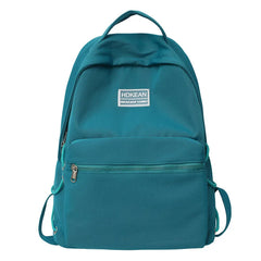 EST Solid Colour Unisex School Backpack Girls Teenager Shoulders Waterproof