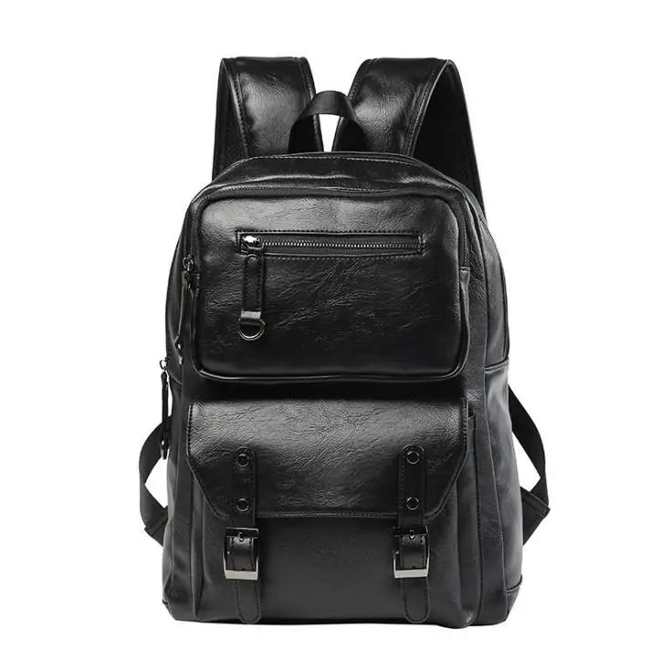 ETN BAG 081216 Leather Backpack Student School Bag