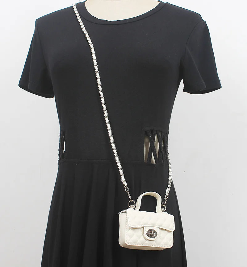 Women Mini Small Pockets Chain Green Bag Korea All-Match