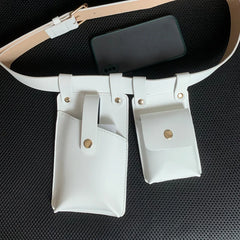 Punk Waist Bag for Women - Motorcycle Mobile Phone Belt Bag