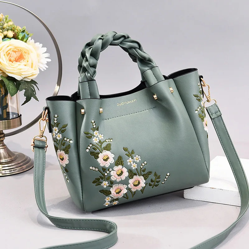 Early Autumn Female Handbag All-match Messenger Bag Embroide