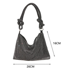 Elegant Rhinestones Evening Clutch Bag for Women Dinner Party Wedding Purses