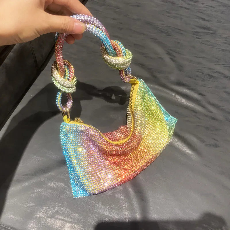 Rhinestone Evening Clutch Bag for Women Party Wedding