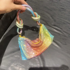Rhinestone Evening Clutch Bag for Women Party Wedding