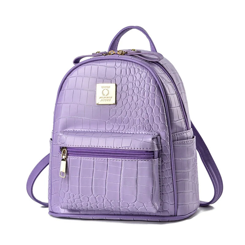 Snake Pattern Student School Bag Large-capacity Backpack for Women