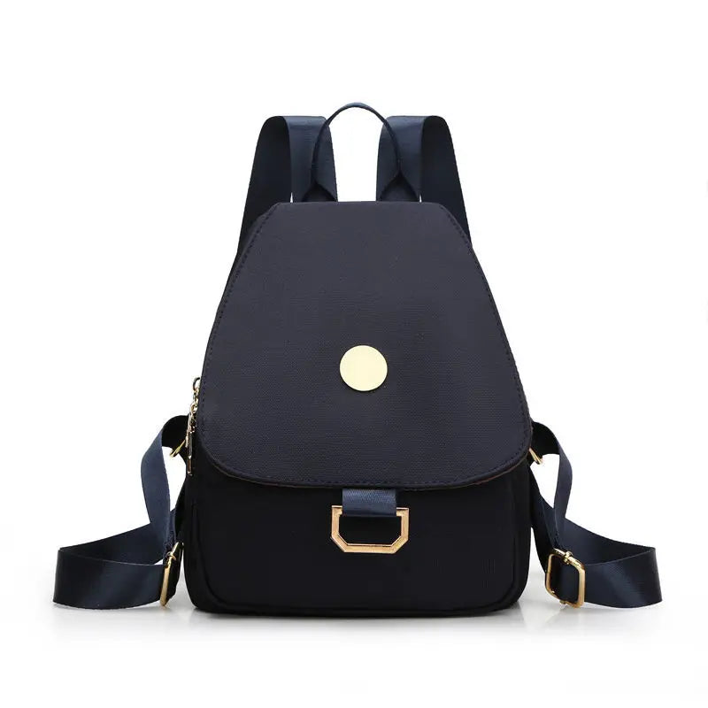 Women Nylon Waterproof Backpack Teen Schoolbag Multifunction Travel Bag