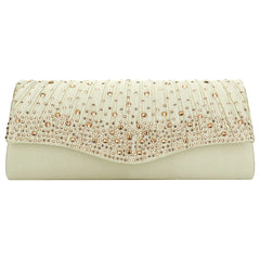 Diamonds Beading Women Evening Clutches Bag Pink Handbags Ladies