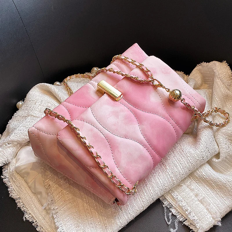 Women Shoulder Bag All-Match Chains Messenger Bags PU Leather Handbags