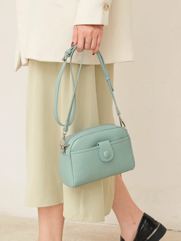 Soft PU Leather Crossbody Bag for Women
