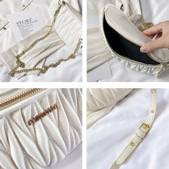Diamond Lattice Chain Waist Bag for Women