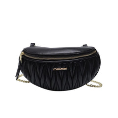 Diamond Lattice Chain Waist Bag for Women
