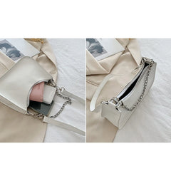 Lacquer PU Leather Armpit Bag Handbag Evening Bag