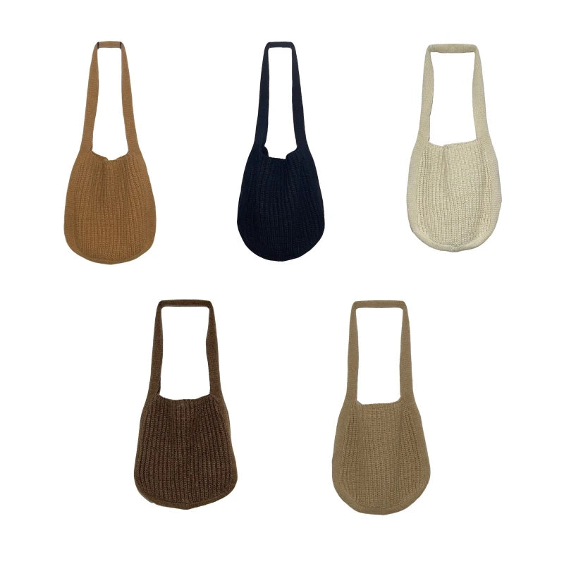 Large Capacity Tote Bag Solid Handbag Shoulder Bag Stray Bag