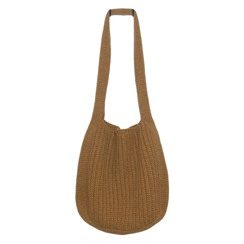 Large Capacity Tote Bag Solid Handbag Shoulder Bag Stray Bag