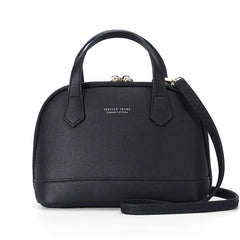 Leather Shell Bag Shoulder Bag High Top Handle Handbags Purse