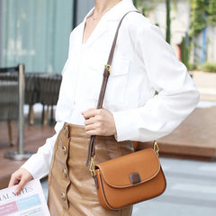 Litchi Leather Messenger Bag Women Handbag Shoulder Bag Flap